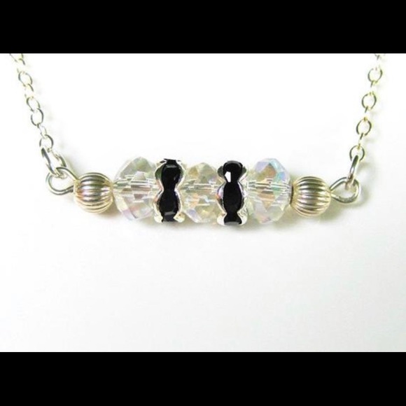 Swarovski and Sterling Necklace - Picture 2 of 2